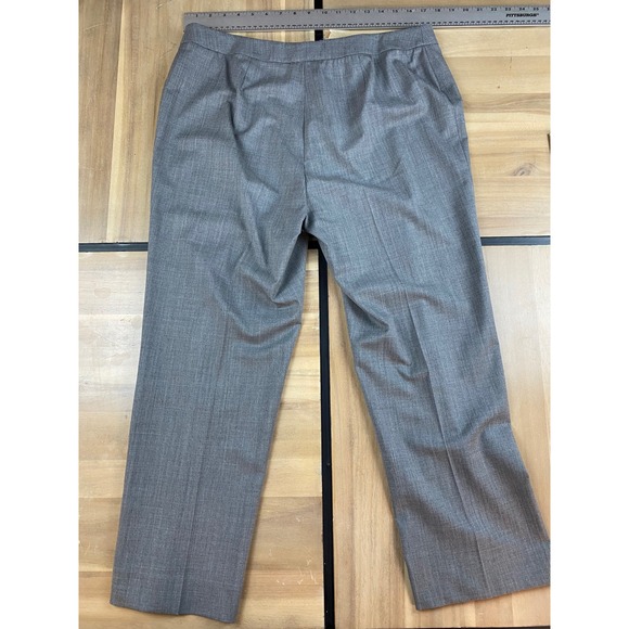 LAFAYETTE 148 NEW YORK Barrow Gray Wool Blend Dress Pants Women's Size 16 - Picture 4 of 5